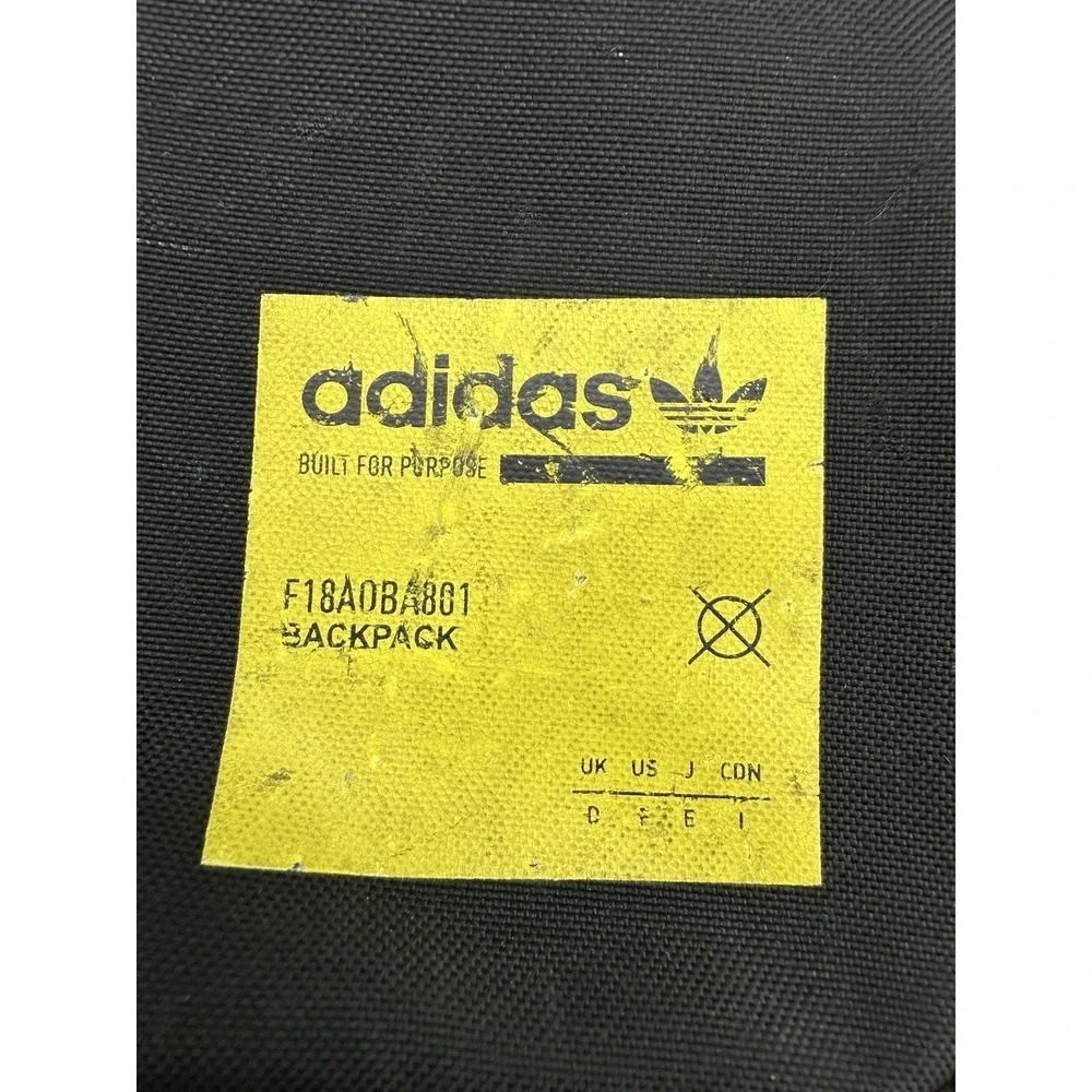 Adidas Originals Kaval Backpack Black Yellow Logo F18ADB4801 DM1693